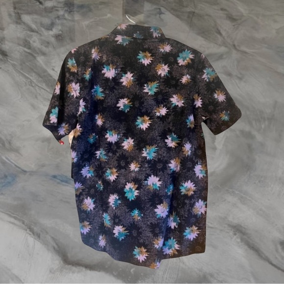 NWT Volcom Modern Fit All Over Print Pattern Button-Up Shirt Men - Picture 4 of 7